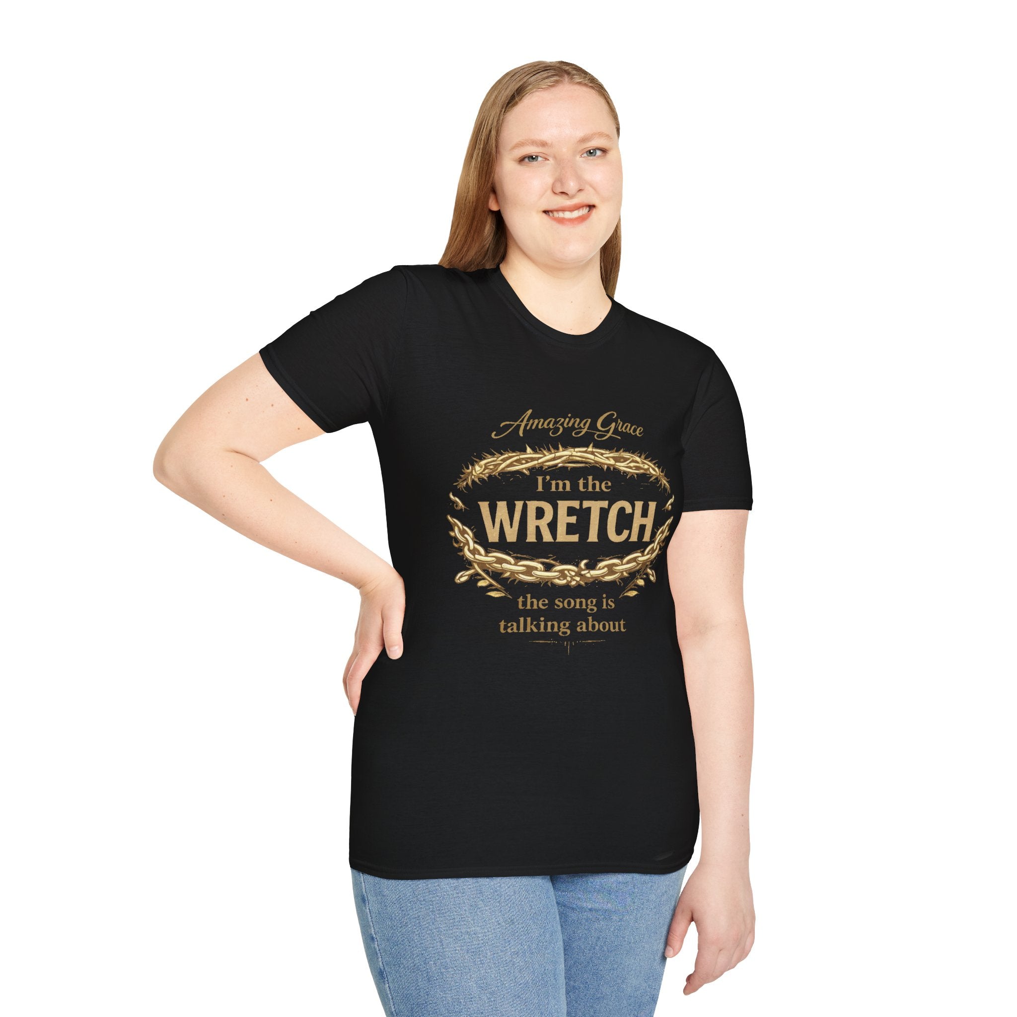 Amazing Grace “I’m the WRETCH” - Christian T-Shirt