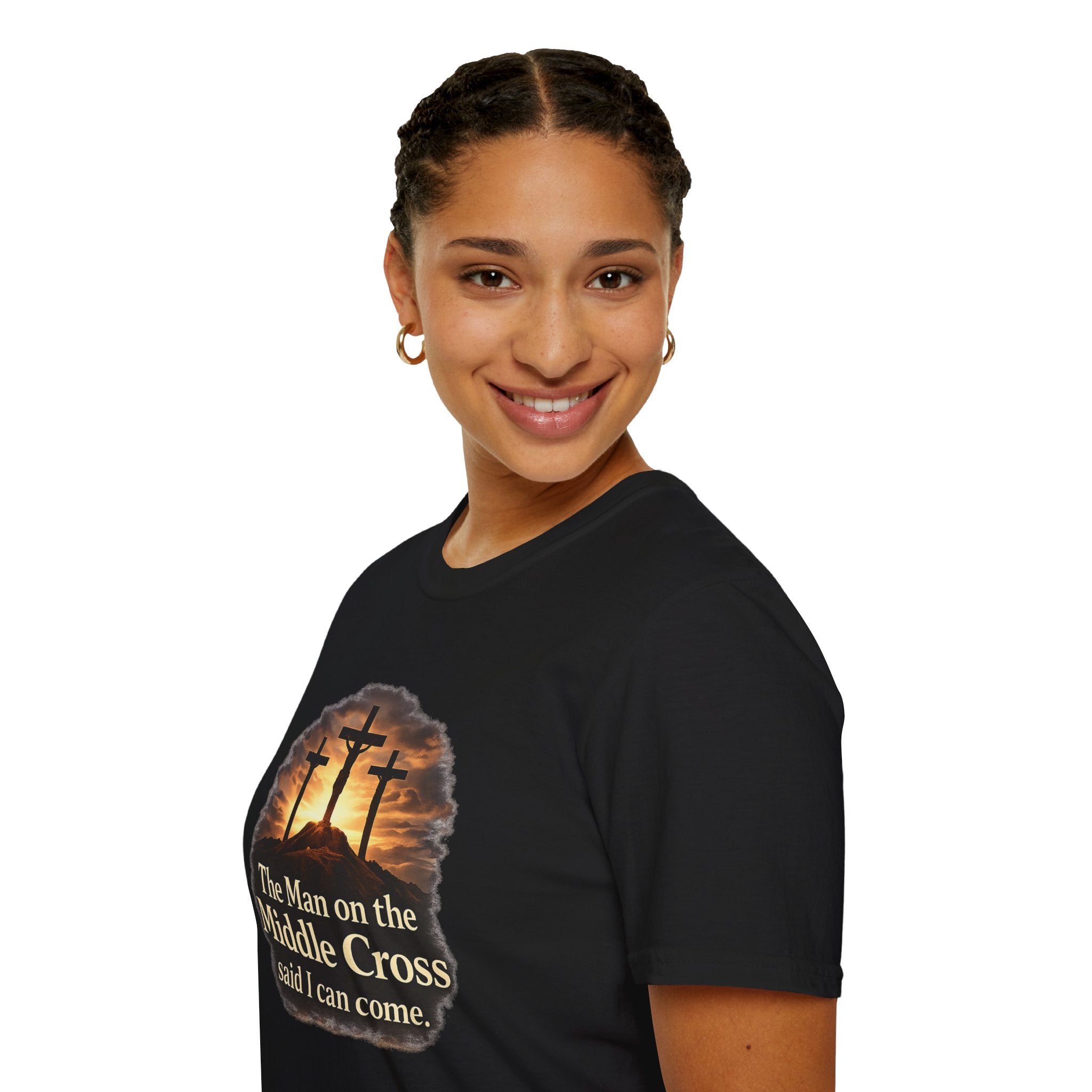 The Man on the Middle Cross – Christian Faith T-Shirt