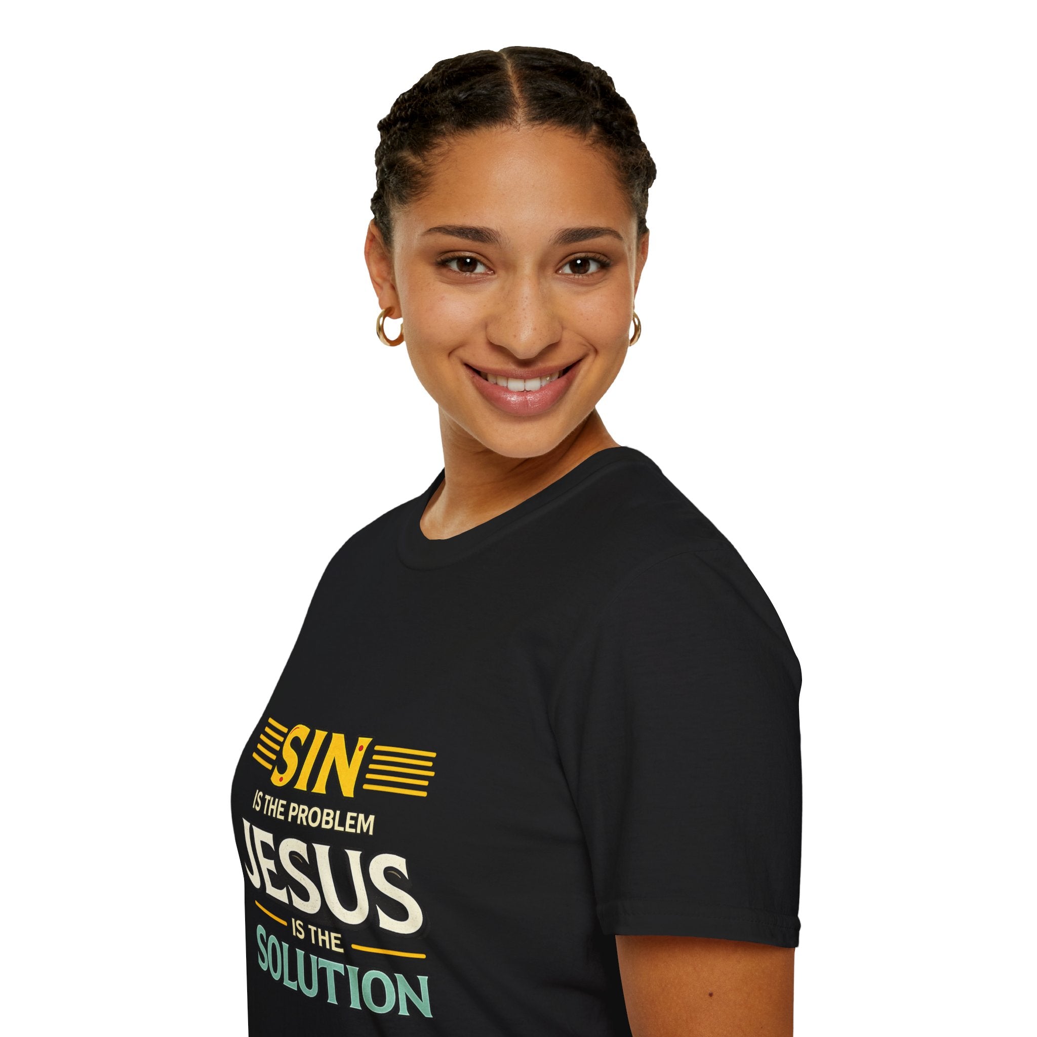 "Sin Is The Problem, Jesus Is The Solution" - Christian T-Shirt