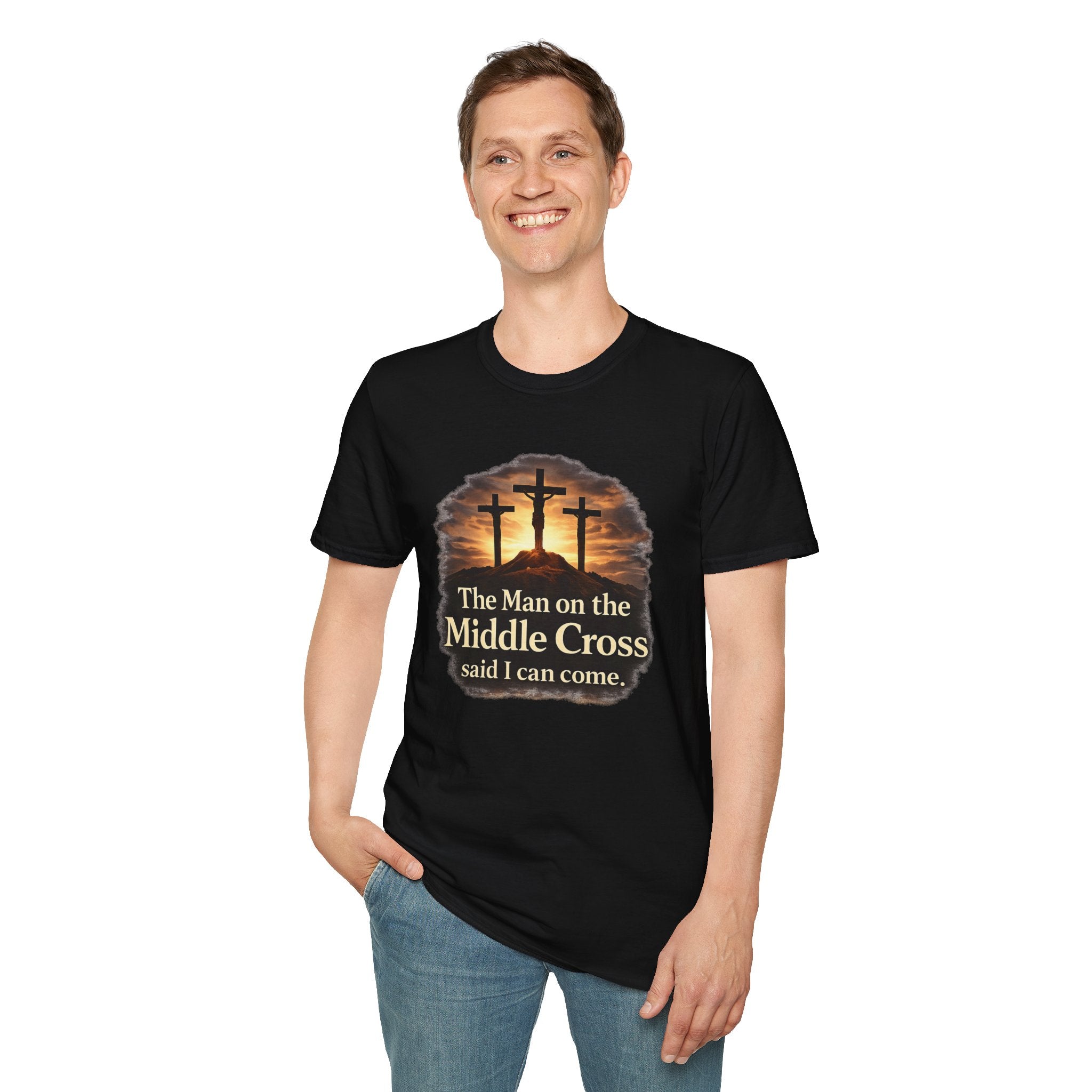 The Man on the Middle Cross – Christian Faith T-Shirt