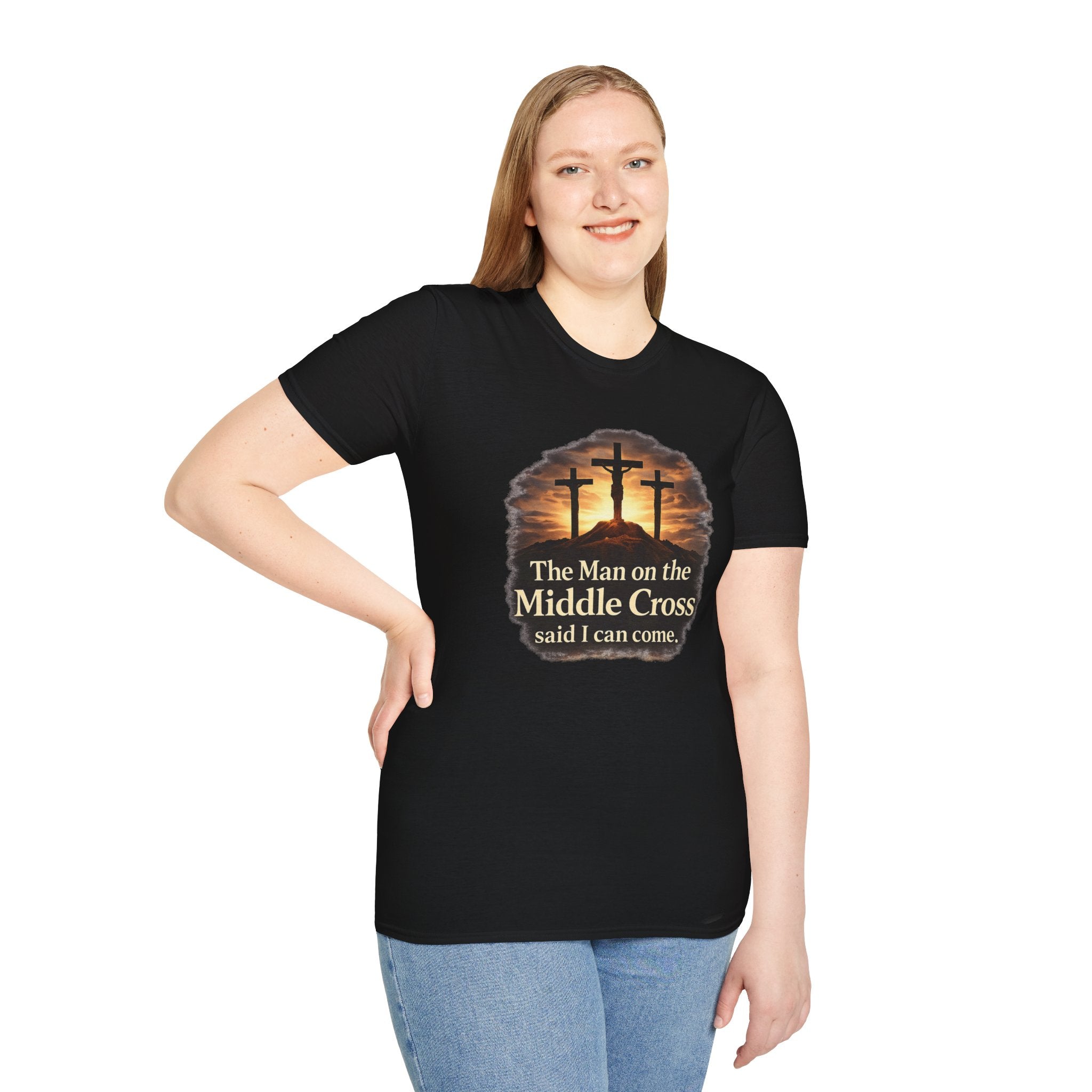 The Man on the Middle Cross – Christian Faith T-Shirt
